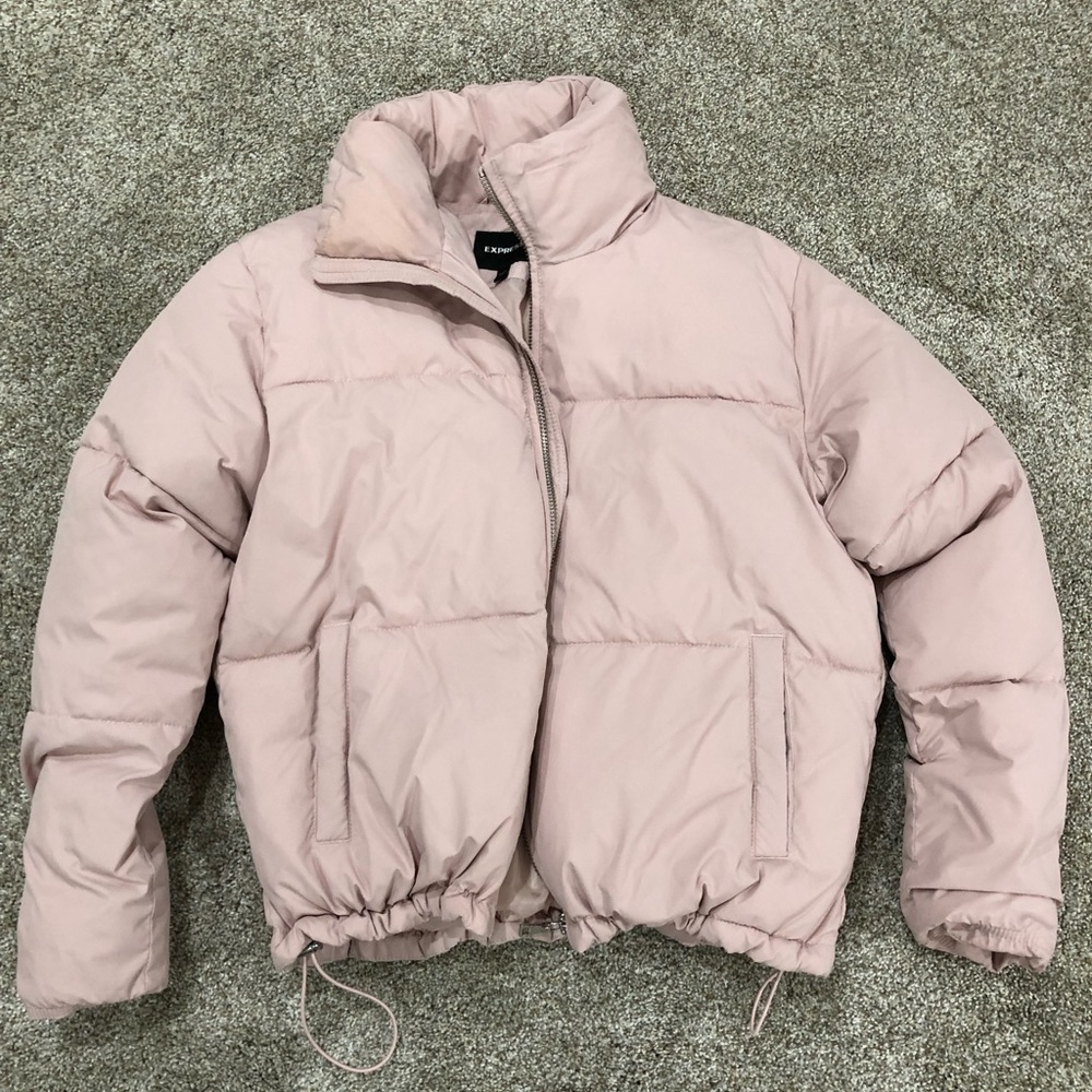 Light Pink Express Puffer Jacket in size Medium